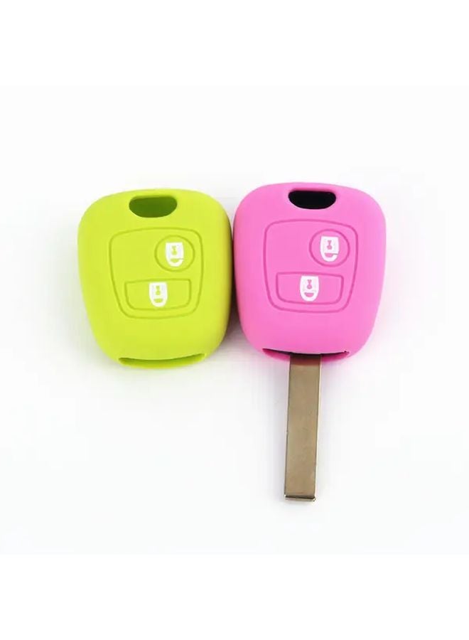 Black Silicone Key Car Case Protector Cover For Peugeot 107 206 207 307 Citroen C1 C2 C3 C4 Zarra Toyota Aygo - Image 4